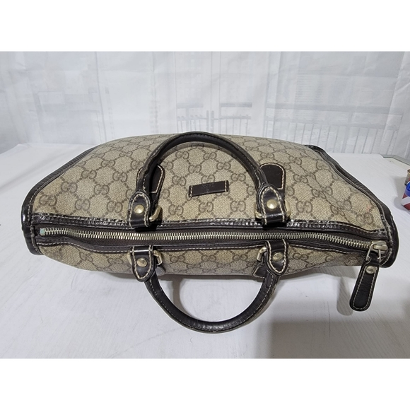 Gucci GG Supreme Joy Tote Canvas & Leather Bag - Picture 9 of 14